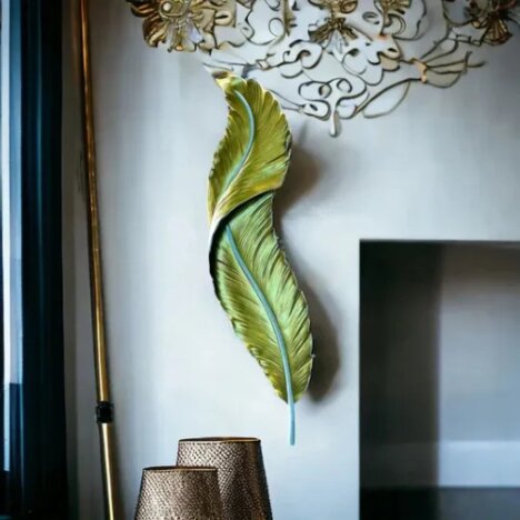 Aplica LED 40 W Gold Feather, LED inclus, 1 surse de iluminare, Lumina: Cald, Natural, Rece, Echival